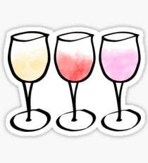 Wine Glasses Sticker Sticker