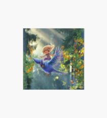 Bird BLUE Art Board