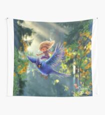 Bird BLUE Wall Tapestry