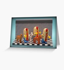 Hot Dogs ! Greeting Card