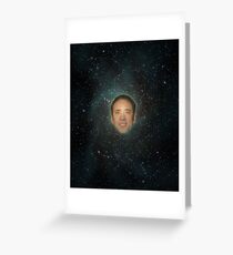 Cage - Our Lord of the COSMOS. Greeting Card