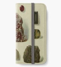 Granat Mineralien iPhone Flip-Case/Hülle/Klebefolie