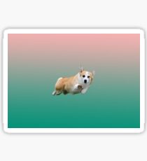 Corgi Gradient Sticker