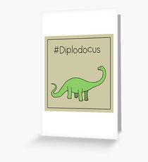 #Diplodocus - dinosaur design by Cecca Designs Greeting Card