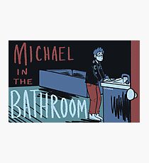 Michael in the Bathroom Photographic Print