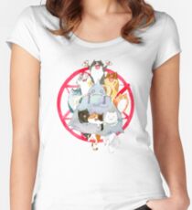 Kätzchen Alchemie Tailliertes Rundhals-Shirt