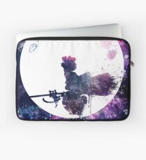 Little Witch Flying Over Moon Laptop Sleeve
