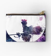 Little Witch Flying Over Moon Studio Pouch