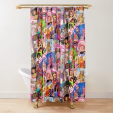 80's barbie Shower Curtain