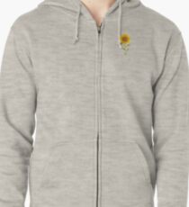 Schöne Sonnenblume Hoodie mit Reißverschluss