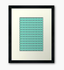 Ariel Grid Seafoam Framed Print