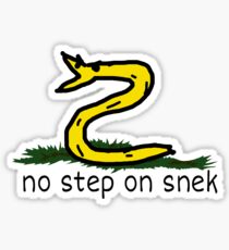 No Step On Snek Sticker