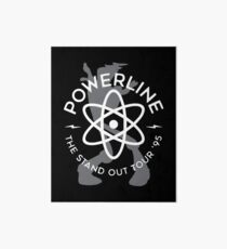Powerline (white & Grey) Art Board Print