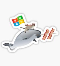 Ninja Cat Narwhal Sticker