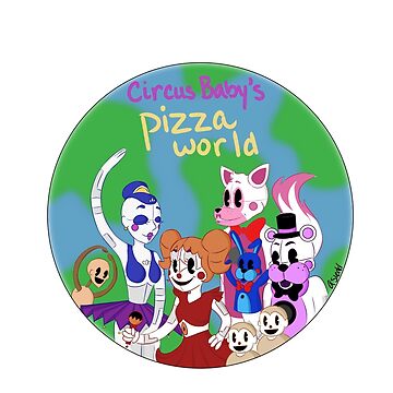 Circus Baby's Pizza World Art Board Print for Sale by llama-sweater