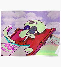 Vaporwave Low-FI ästhetisch Thaddäus Poster