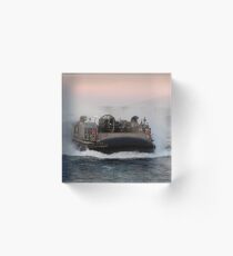 Landing Craft Air Cushion transits the Atlantic Ocean. Acrylic Block