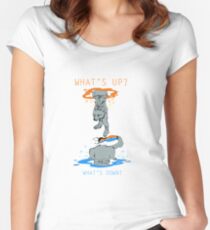 Purrtal - Chell Women's Fitted Scoop T-Shirt