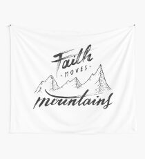 Tela decorativa La fe mueve montañas