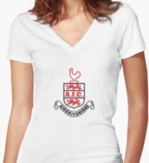 Airdrieonians Women's Fitted V-Neck T-Shirt