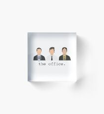 Jim, Dwight, Michael- The Office Acrylic Block