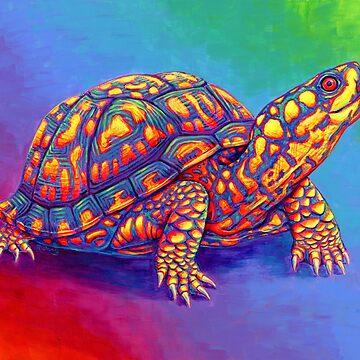 Artwork thumbnail, Rainbow Eastern Box Turtle by lioncrusher