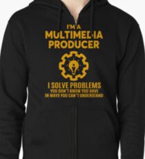 MULTIMEDIA PRODUCER - NICE DESIGN 2017 Zipped Hoodie