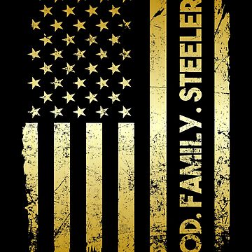 : God Family Steelers Pro Us Flag Shirt Father's Day Dad Gift T- Shirt : Clothing, Shoes & Jewelry