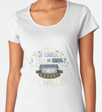 Of Course I Talk To Myself Art Design Women's Premium T-Shirt
