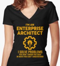 ENTERPRISE ARCHITECT - NICE DESIGN 2017 Women's Fitted V-Neck T-Shirt