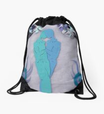 Winter Kiss #1 Drawstring Bag