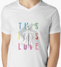 Super Junior "Das ist Liebe" T-Shirt mit V-Ausschnitt