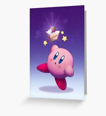 Kirbys Victory Cake Grußkarte