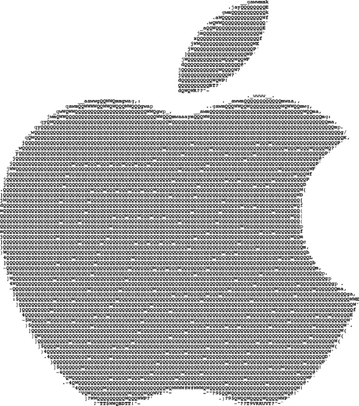 Ascii Apple Logo - TheRescipes.info