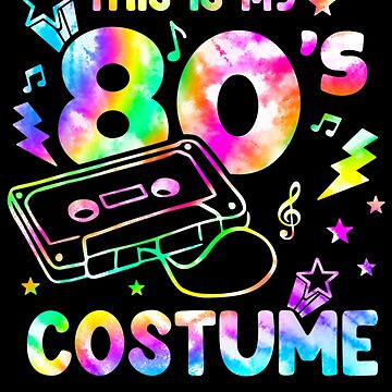 This Is My 80's Costume Outfit Retro Party Men Women Kids Art Board Print  for Sale by Sonali69