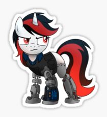Angry Cybernetic Blackjack Sticker