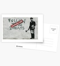 Postales Banksy - sigue tus sueños