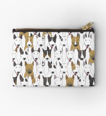 Funny bull terriers pattern Zipper Pouch