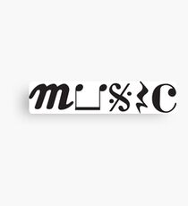 Music Symbols Canvas Print