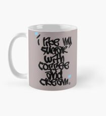 Taza Me gusta mi azúcar con café y crema