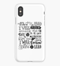 where you lead {gilmore girls} iPhone Case/Skin