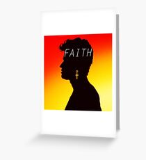 George Michael Greeting Card