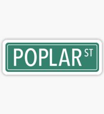 Poplar Street Sticker