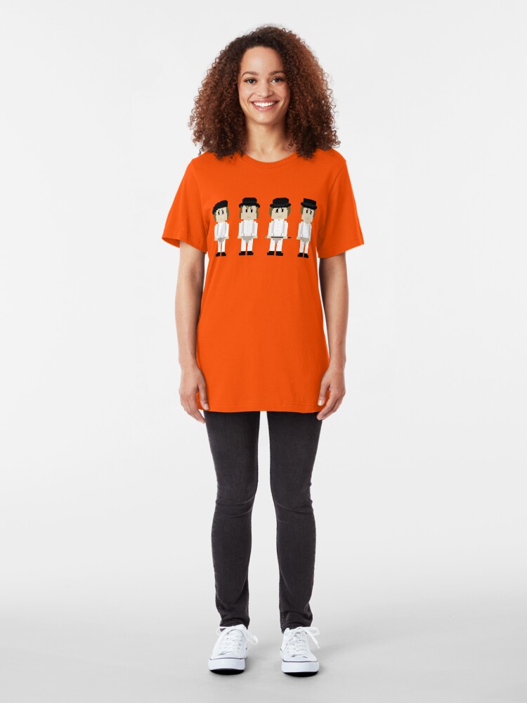 Alternate view of 8-Bit A Clockwork Orange Slim Fit T-Shirt