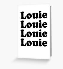 Louie TV Show Title Font Greeting Card
