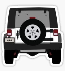 Off-Road Jeep | White Sticker