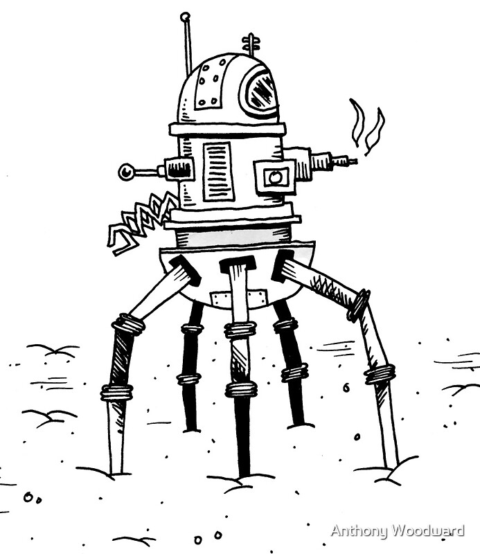 "Robot Terminator" by Anthony Woodward | Redbubble