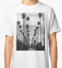 Vintage Black & White California Palm Trees Photo Classic T-Shirt