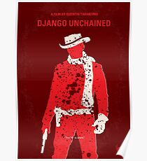 No184- Django Unchained minimales Filmplakat Poster