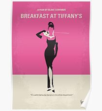 No204- Breakfast at Tiffanys minimal movie poster Poster